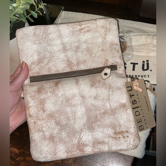 NWT Bed Stu Leather Cadence Wallet Wristlet Crossbody Nectar Lux MSRP $175 - Picture 12 of 16